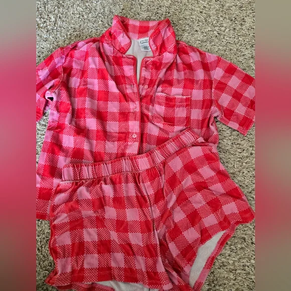 4 Sets (8pcs) Art Class Girl's Pajama Sets- Red, Black, Purple, Blue - Picture 3 of 16